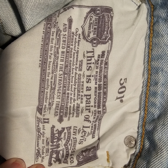 NWT Levi's 501 original button fly jeans 27 x 30 - Picture 5 of 5